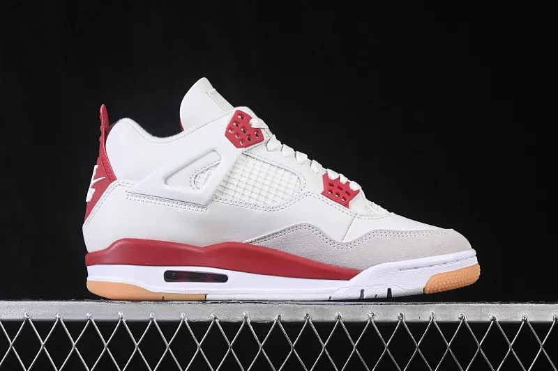 All categories Air Jordan Jordan series basketball shoes Air Jordan 4 LJR version Nike SB x Air Jordan 4 OG "Varsity Red" AJ4 Joe 4 University Red DR5415-106